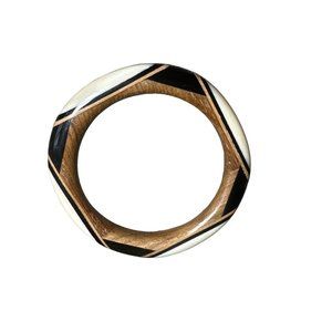 1940s Deco Wood Bangle